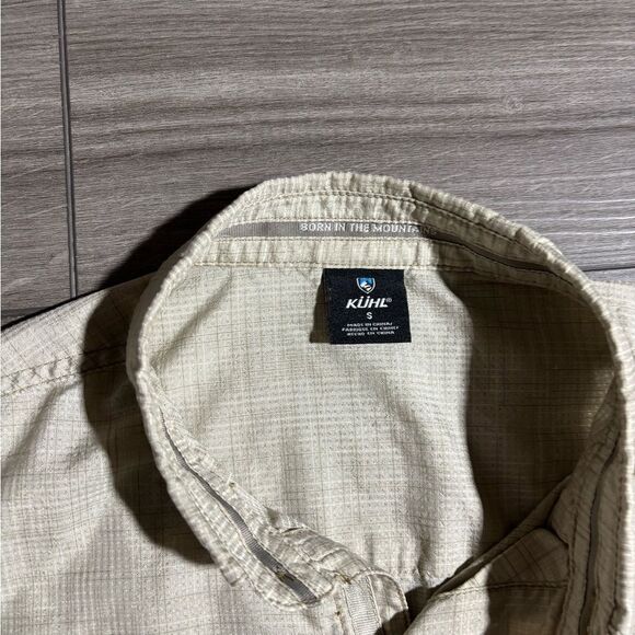 Women’s Tan Kuhl Short Sleeve Button Up Shirt Size Small Hiking Outdoors - Picture 5 of 5
